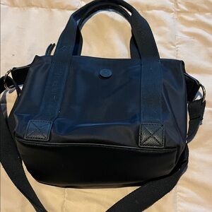 Tommy Hilfiger Black Tote with Red Logo Patch